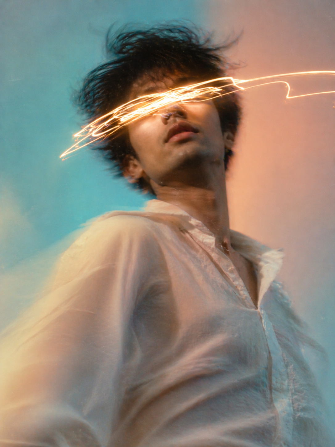 Dreamy Motion Blur Portrait: — Portrait AI image prompt