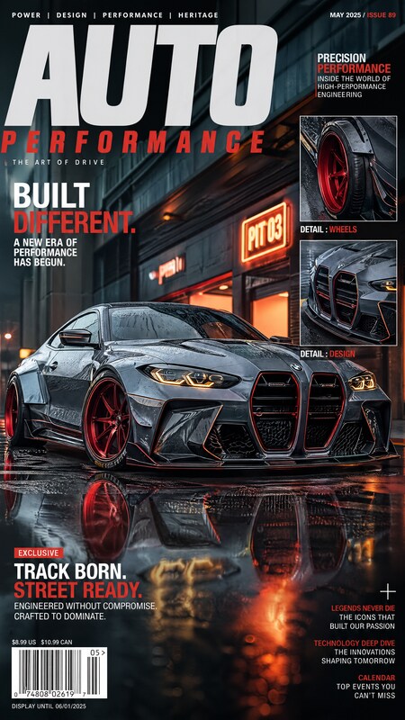 Built Different Performance Beast Cover — Poster AI image prompt