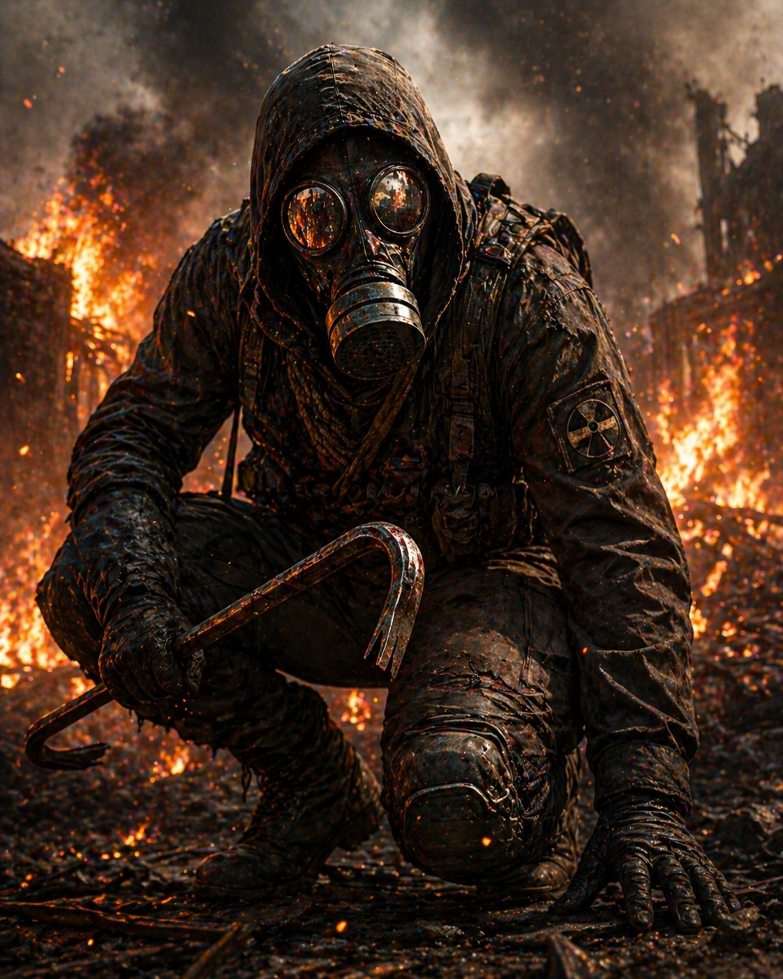 Post Apocalyptic Survivor Cinematic Realism — Portrait AI image prompt
