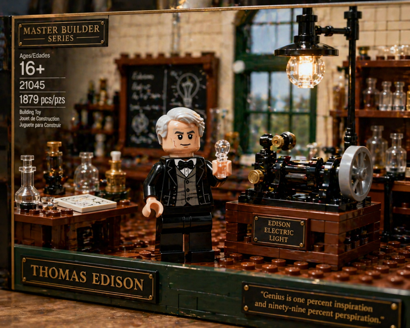 LEGO History Retelling — Fantasy Art AI image prompt